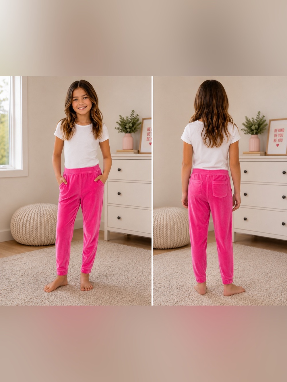 Lilly Pulitzer Kids Mini Mallie Velour Pants